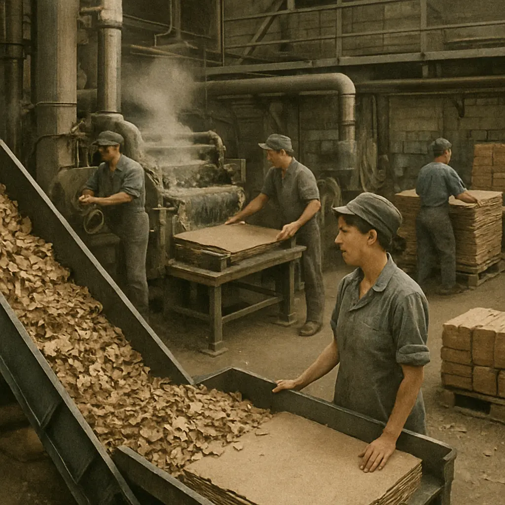 Baled cardboard ready for recycling