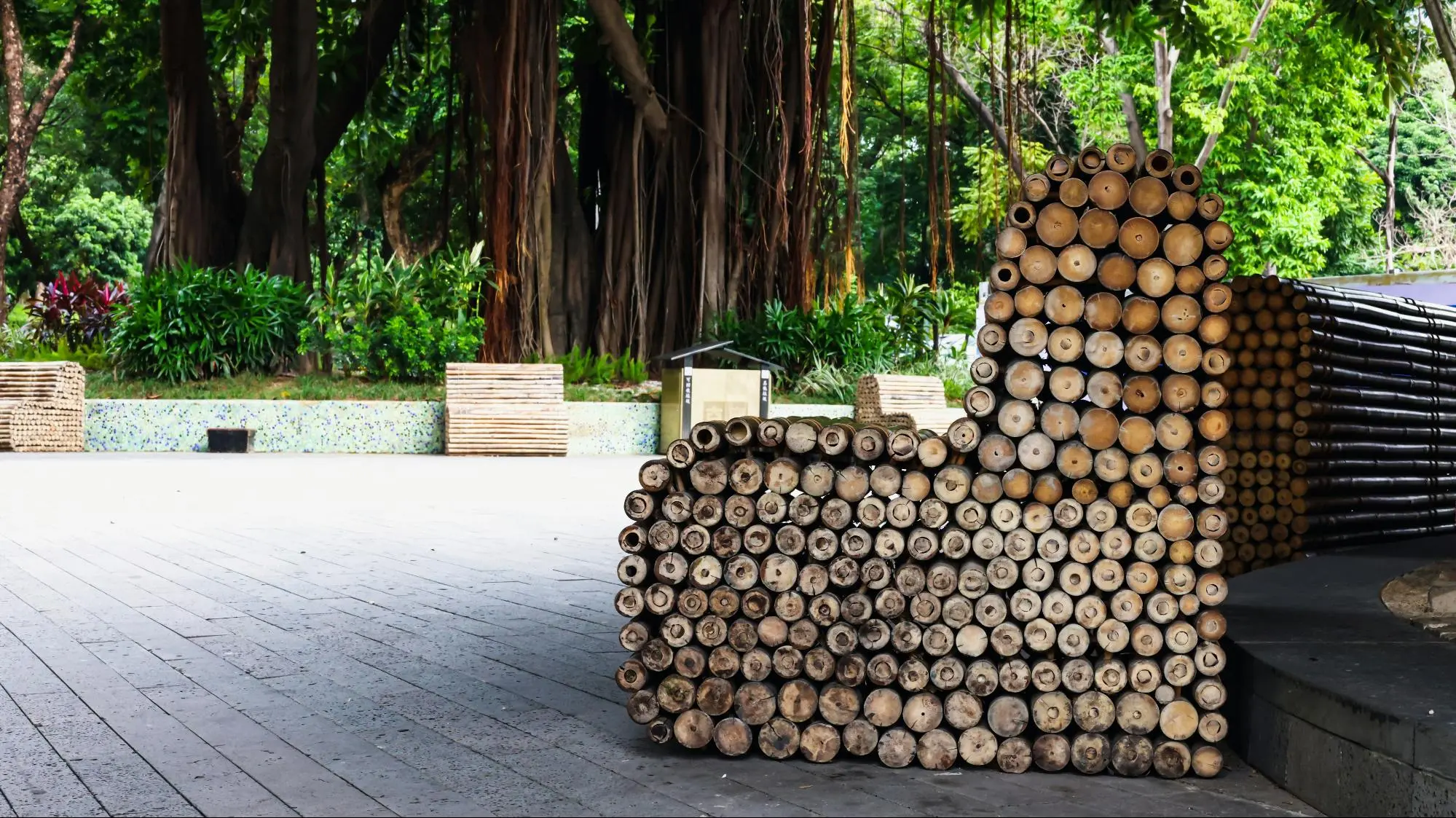 Stacked recycled cardboard sheets and boxes